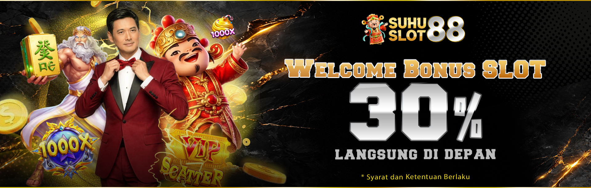 welcome bonus di depan 30%