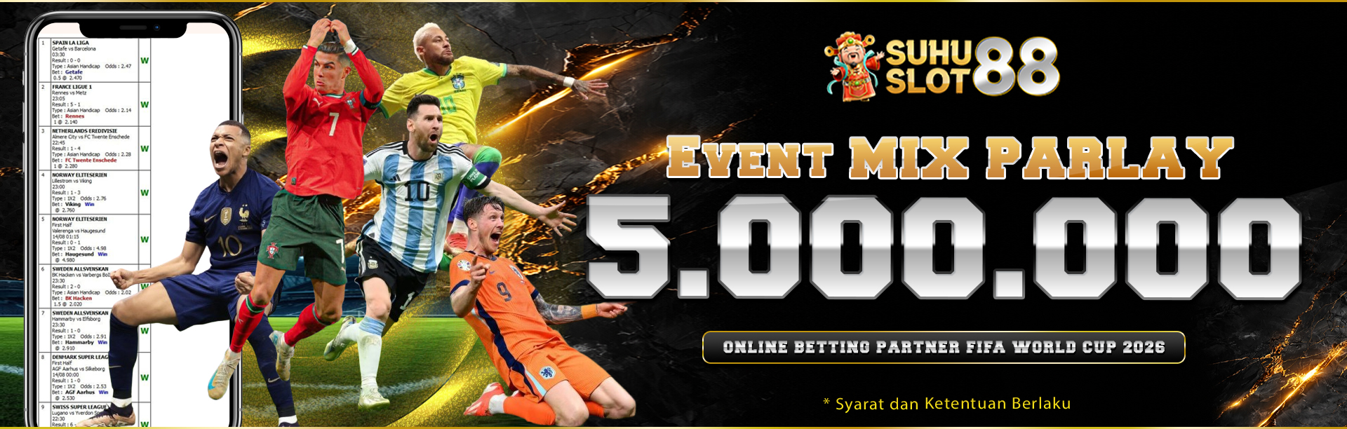 Event Parlay Berhadiah Hingga Rp.5.000.000