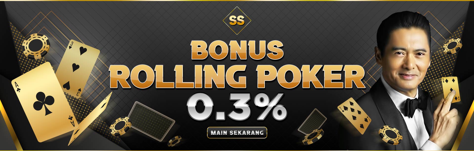 Bonus ROLLINGAN POKER 0,3%